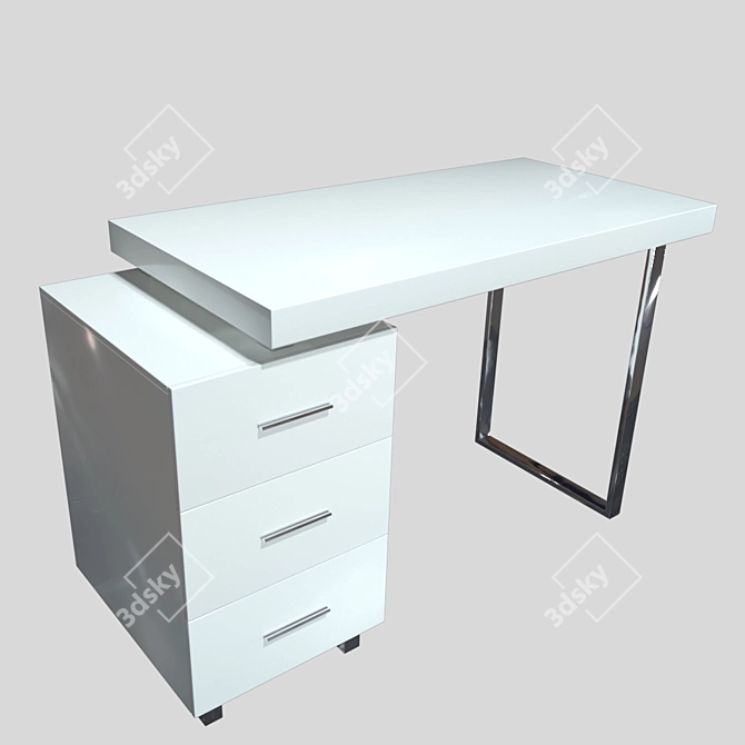 Ashby Writing Desk: Sleek and Stylish Home Office Essential 3D model image 7