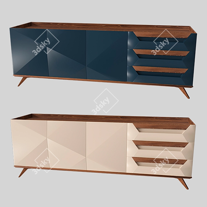 Angola Chest of Drawers - La Corda's Stylish Storage Solution 3D model image 4