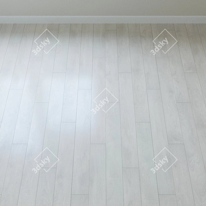 Natural Aspen Oak Parquet: Stylish & Durable 3D model image 2