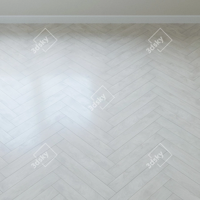 Natural Aspen Oak Parquet: Stylish & Durable 3D model image 4