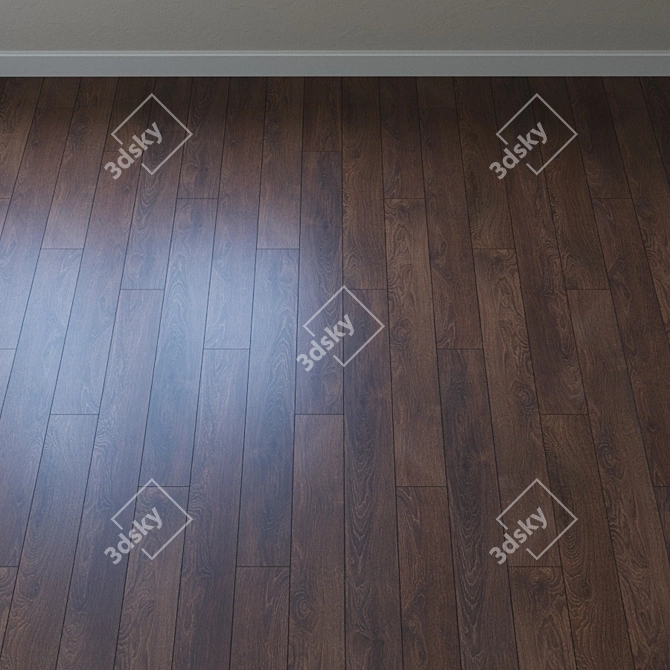 Super Natural Hard Oak Parquet 3D model image 2