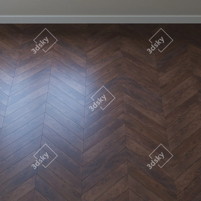 Super Natural Hard Oak Parquet 3D model image 3