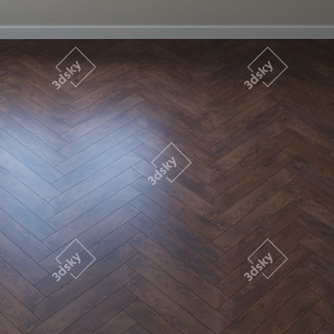 Super Natural Hard Oak Parquet 3D model image 4