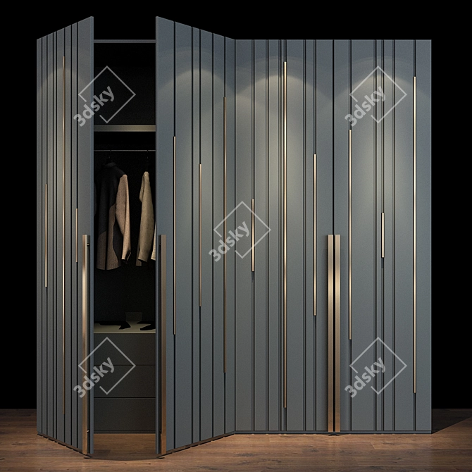 Elegant Storage Solution: Cabinet Furniture 027 3D model image 1