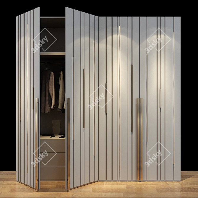 Elegant Storage Solution: Cabinet Furniture 027 3D model image 4