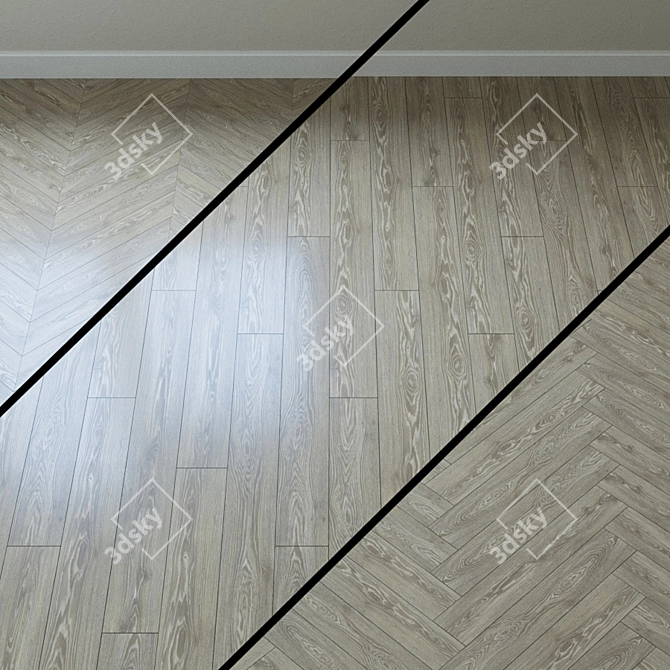 Supreme Classic Satin Oak Parquet 3D model image 1