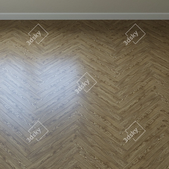 Elegant Middleton Oak Parquet 3D model image 3