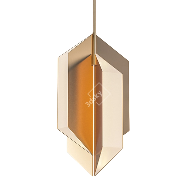 Elegant Ophelion Pendant Light 3D model image 1