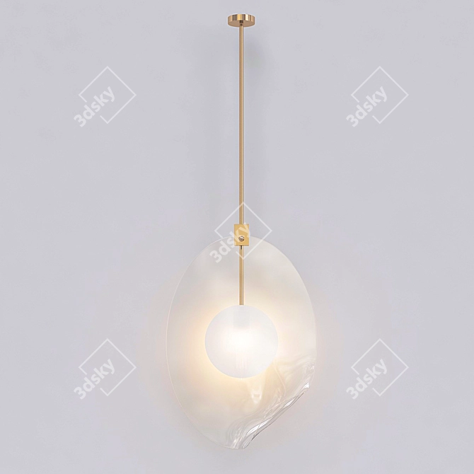 Elegant Ovolo Pendant Choice 3D model image 1