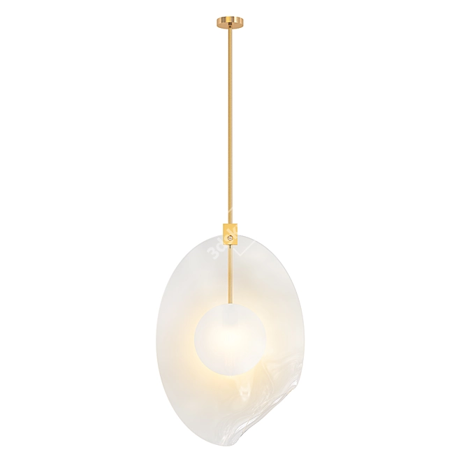 Elegant Ovolo Pendant Choice 3D model image 2