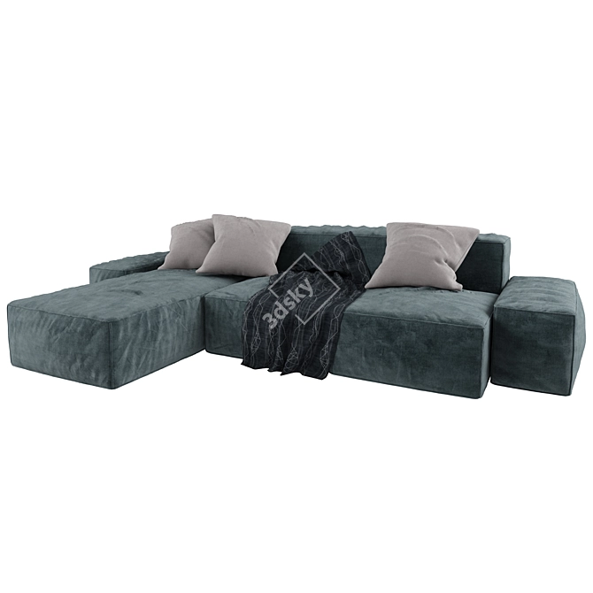 Elegant Living Divani Sofa | Luxury Design 3D model image 2