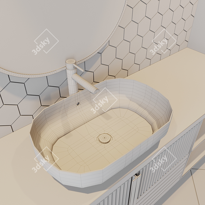 Luxurious Bath Set - Complete Bathroom Bliss 3D model image 5