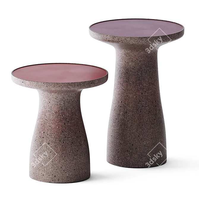 Elegant Ciney Side Table 3D model image 1