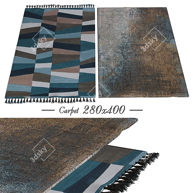 Title: Elegant Interior Carpets 3D model image 1