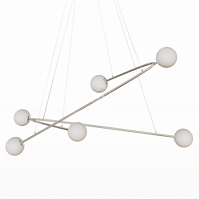 Modern Hanging Light Fixture: Aromas Endo 3D model image 1