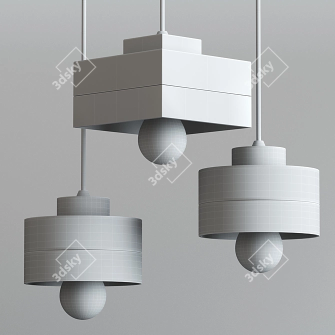 Title: Stylish Pendant Lamp - Illuminate in Elegance! 3D model image 1