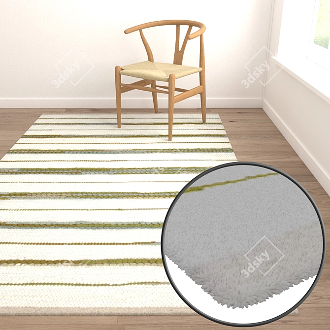 Title: Versatile Texture Carpets Set 3D model image 5