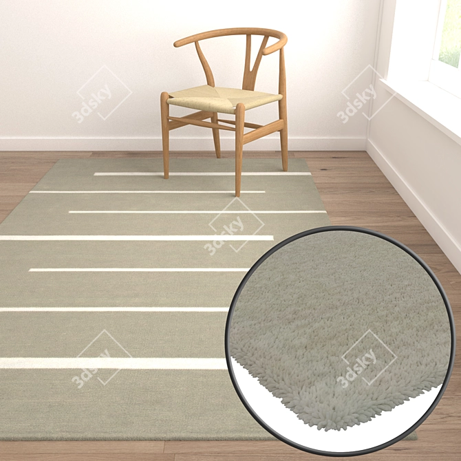 Luxury Carpet Set: High-Quality Textures & Versatile Design 3D model image 5