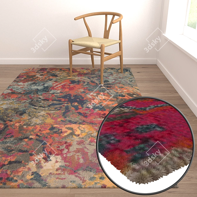 Luxurious Carpet Set: 2113 3D model image 5