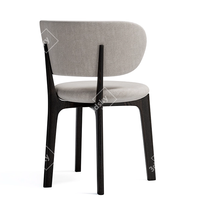 Modern Richmond Mesh Dining Chair 3D model image 2