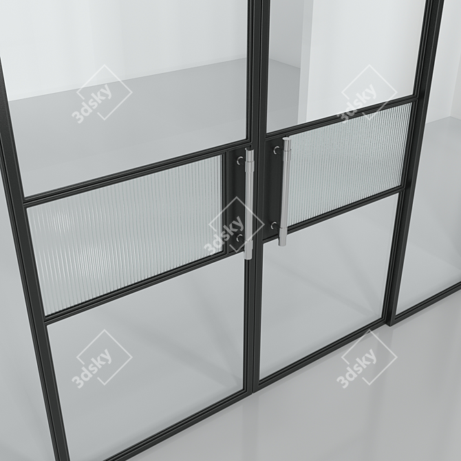 Loft Glass Partition 3D model image 2