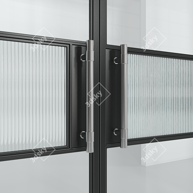 Loft Glass Partition 3D model image 4