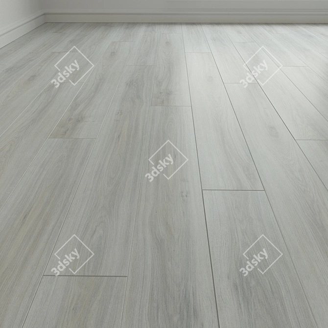 Classic Oak Laminate Flooring 3D model image 1