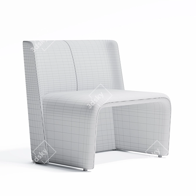 Timeless Comfort Armchair 3D model image 3