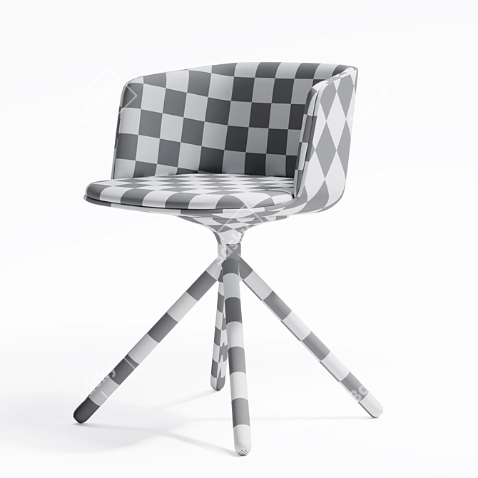 Wood Zenith: Modern CUT Chair 3D model image 4