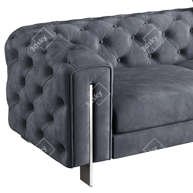 Vincent Contemporary Sofa: Sleek and Stylish 3D model image 2