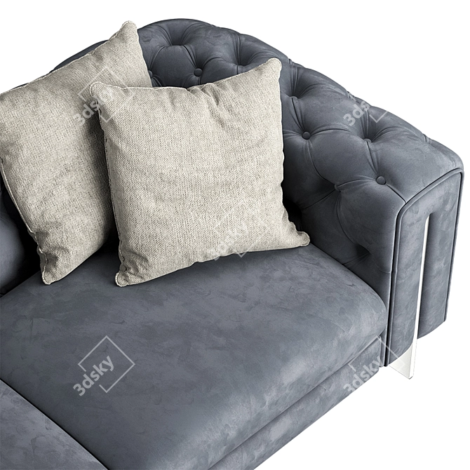 Vincent Contemporary Sofa: Sleek and Stylish 3D model image 4