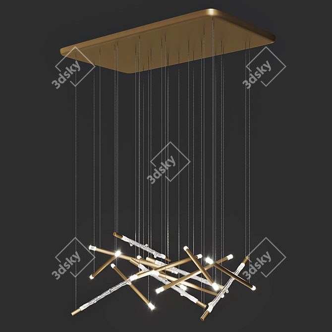 Cylindrical RITM Pendant Lamp 3D model image 2