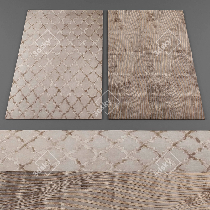 Decorative Rugs Collection 3D model image 1