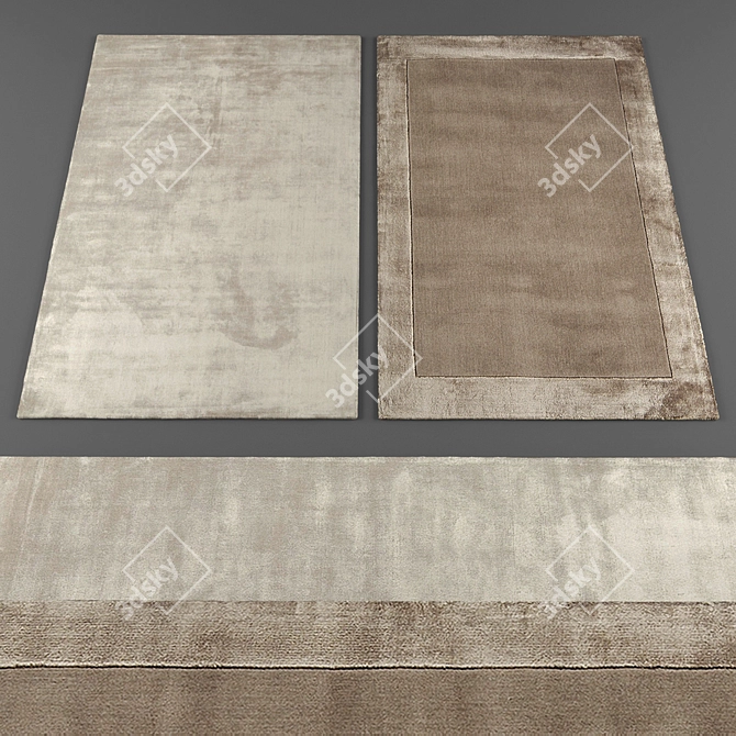 Decorative Rugs Collection 3D model image 2