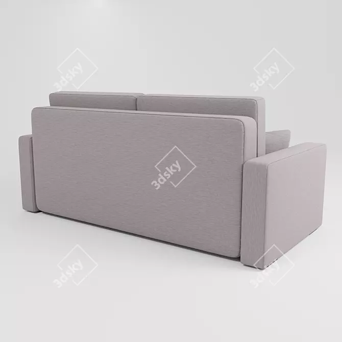 Modern 2K Textured Sofa 3D model image 3