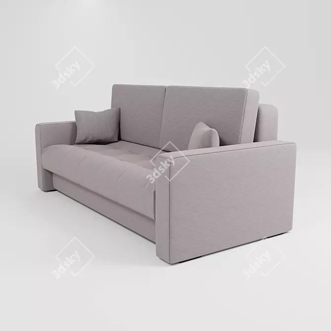 Modern 2K Textured Sofa 3D model image 4