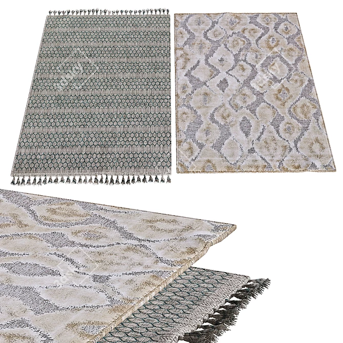 Modern Interior Carpets 3D model image 1