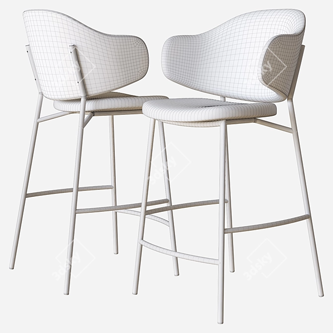 Modern Holly Stool - Calligaris 3D model image 3