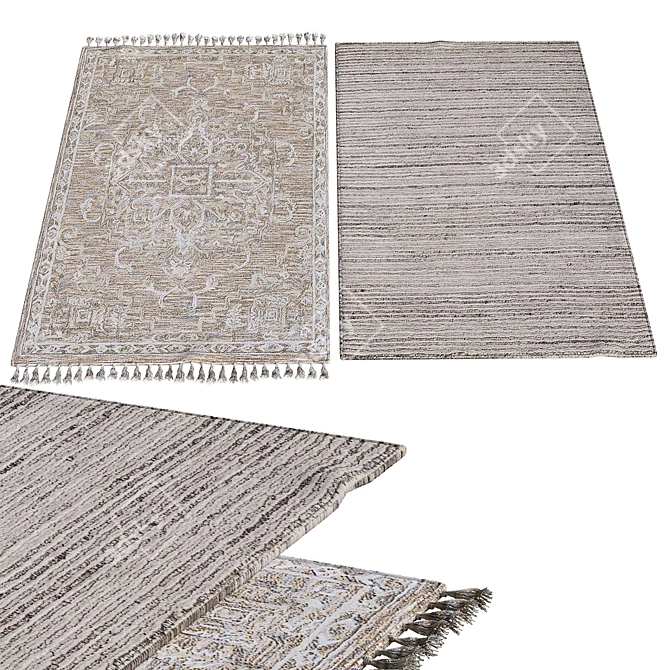 Elegant Interior Rugs 3D model image 1