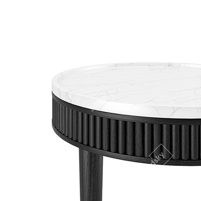 Minimalist Marble Side Table 3D model image 4
