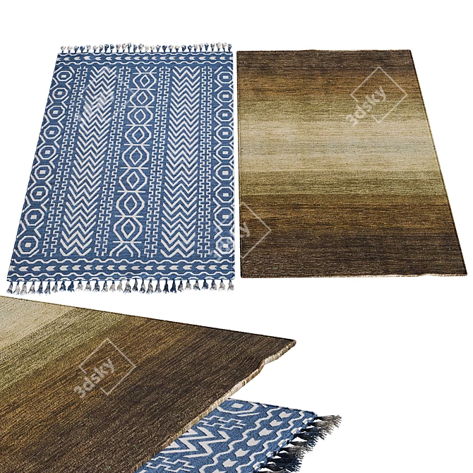 Elegant Interior Carpets: 400x280 3D model image 1