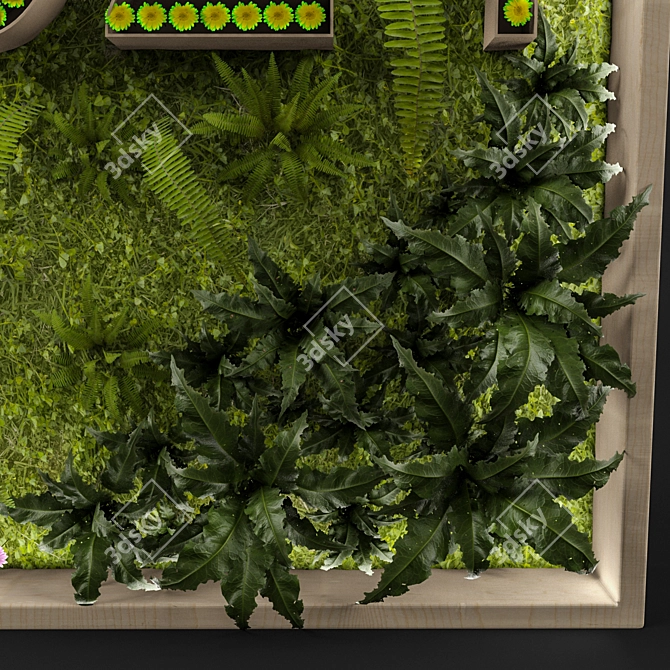 EcoGreen Vertical Garden 3D model image 3