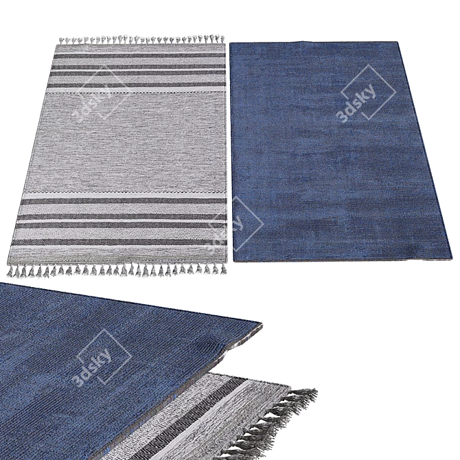 Stylish Interior Carpets 3D model image 1