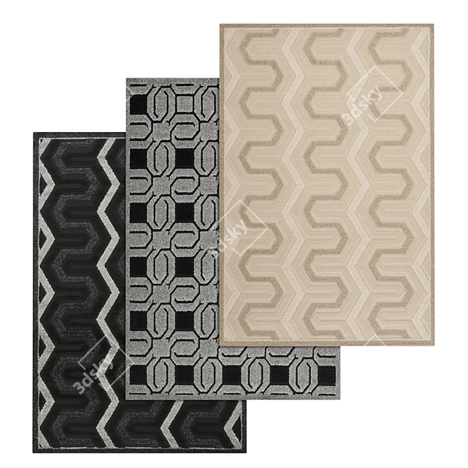 Versatile Carpet Set: High-Quality Textures for Impressive Renders 3D model image 1
