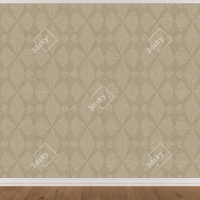 Seamless Wallpaper Set - 3 Colors 3D model image 4