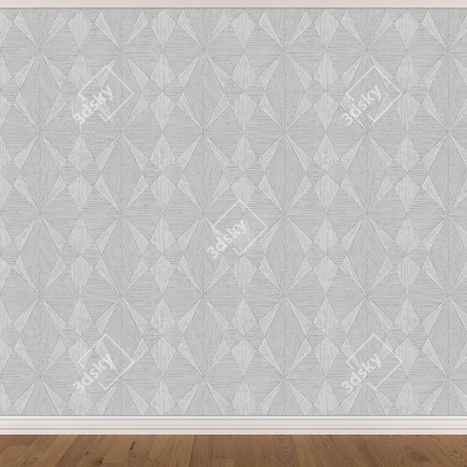 Seamless Wallpaper Set - 3 Colors 3D model image 2