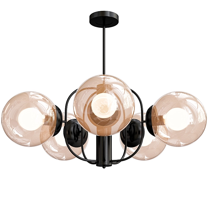 Industrial Loft Style Chandelier 3D model image 3