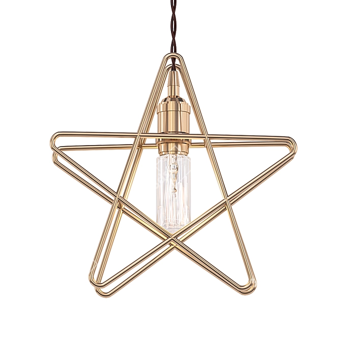 Twinkling Star Pendant Light 3D model image 1