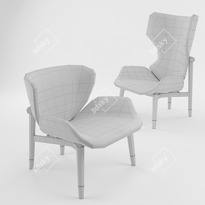 Luxury Jorgen Armchair: Exquisite Design for Ultimate Comfort 3D model image 3