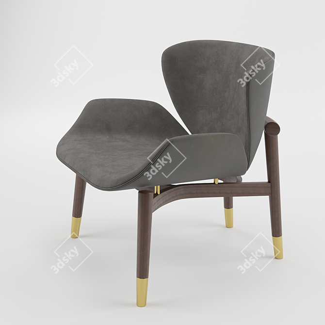 Luxury Jorgen Armchair: Exquisite Design for Ultimate Comfort 3D model image 4